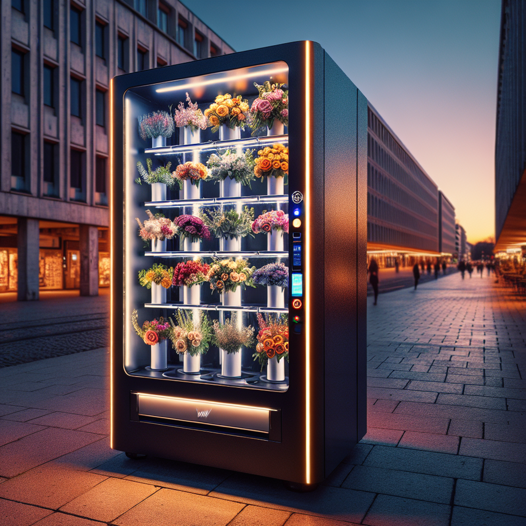 Kwiatomat na ulicy Krakowa